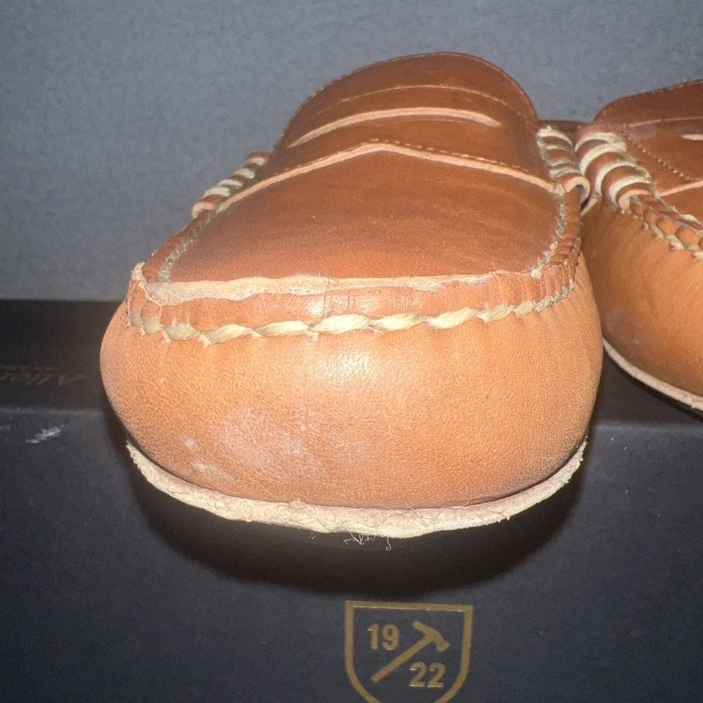 Allen Edmonds Daytona Men's Sz‎ 9 Tan Leather Hand Sewn Driving Moc/Loafer 50430